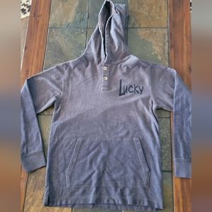 Youth size LG. Lucky Brand, gray/blue slight gradient sweatshirt